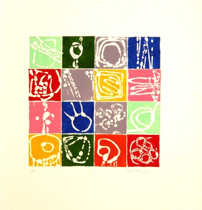 o.T., 
Radierung, 2001, 30 x 30 cm